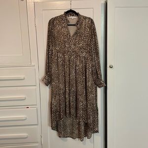 Karlie Medium Leopard High Low Flowy Dress